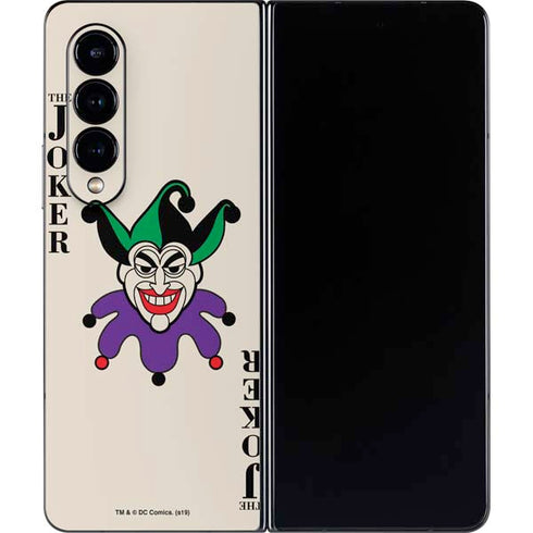 DC Comics The Joker Calling Card Galaxy Z Fold4 5G Skin